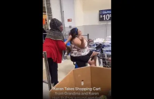 Grandma Takes Her Cart Back From A Karen That Stole It From Her!