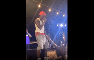 Rapper Smacked Up A Girl That Touched His Private While He Was Performing!