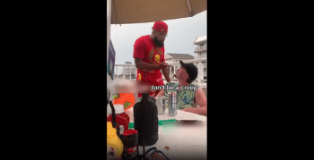 Father Goes Off After A Grown Man Randomly Came To The Table To Sit By His Young Daughters!