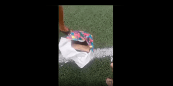 Opps Left A Present On The Soccer Field For Their Enemies!