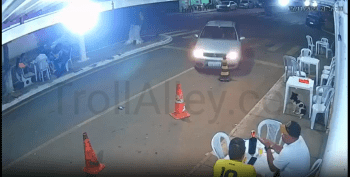 Delusional Woman Runs Over Her Boyfriend For Avoiding Her To Have A Drink With His Friend!