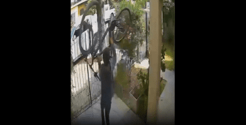Dude Gets Violated After Going On Somebody Property And Stealing Their Bike!