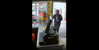 Woman Stuck Up The Store With A Knife For A Bag!