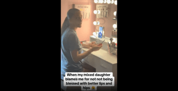 Mixed Girl Mad And Blames Her White Mother Because She Wasn’t Blessed With Big Lips Or Cheeks!