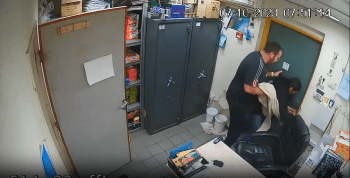 Gas Station Workers Runs From Hamas Terrorist!