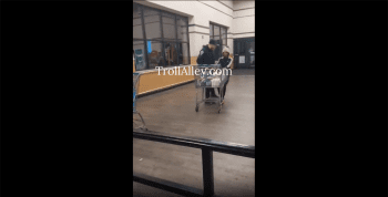 Security Guard Tries To Stop Little Boy From Stealing In Grocery Store!