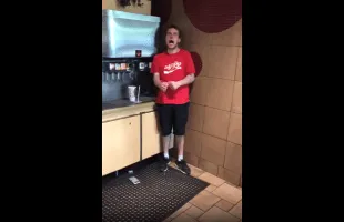 Dude High On Dust Caught At Mcdonalds Going Up In Rage!