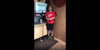 Dude High On Dust Caught At Mcdonalds Going Up In Rage!