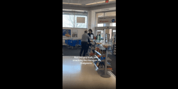 Walgreens Manager Thought He Can Put Hands On Somebody And Nothing Was Gonna Happen!