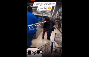 Woman Gets Grabbed Up By A Man In Walmart After She Called Him Out His Name!