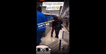 Woman Gets Grabbed Up By A Man In Walmart After She Called Him Out His Name!