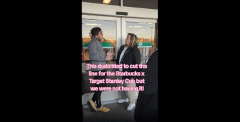 The Snowbunnies Was Pissed After A Guy Tried To Skip The Line At Starbucks X Stanley Up!