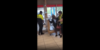 Granny Gets Ruffed Up For Resisting!