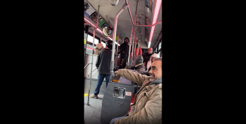 Dude Put Hands On A Grown Man After He Put His Hands On A Minor On The Bus!