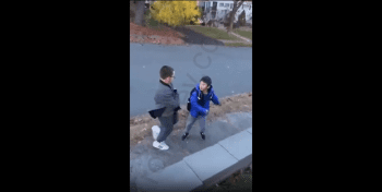 Dude Gets Called All Type Of Names After He Tried To Stop His Little Brother From Going At It With A Boy!