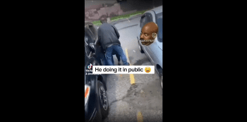 Guy Gets Caught Cracking Some Buns In Public!