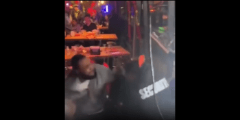 Security Guard Gets Violated By A Guy In The Club!