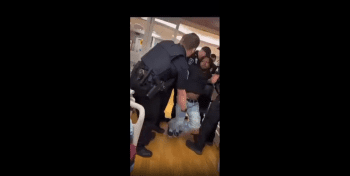 Police Officers Had A Difficult Time Arresting A Man That Bench Press Daily!