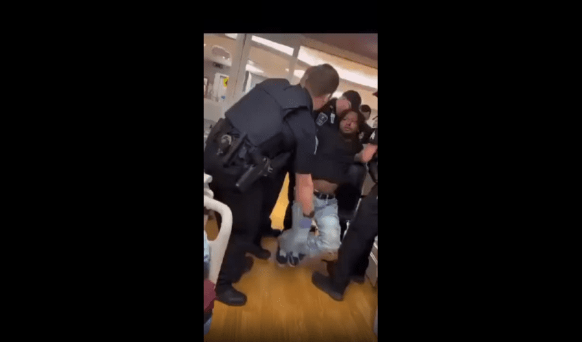 Police Officers Had A Difficult Time Arresting A Man That Bench Press Daily!