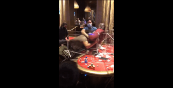 Somebody Couldn’t Take A Loss At The Poker Table At The Casino!