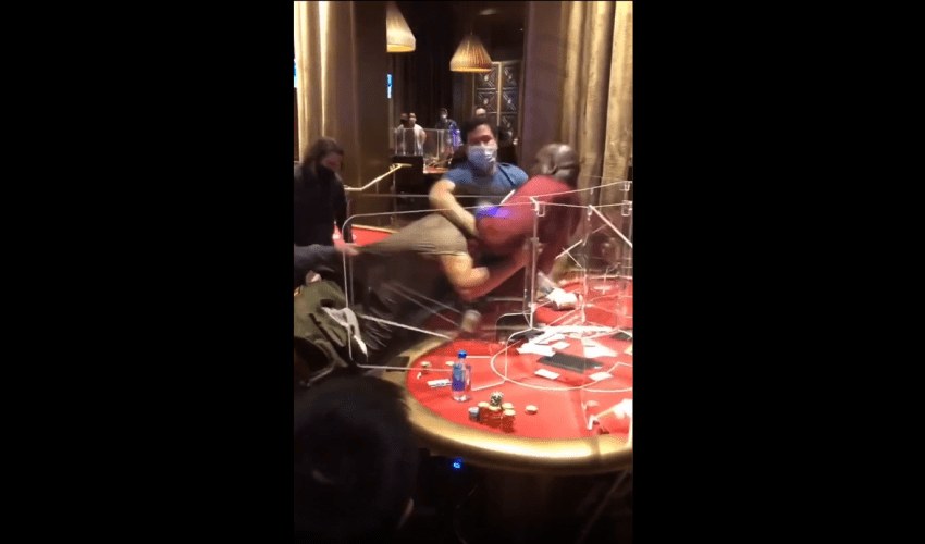 Somebody Couldn’t Take A Loss At The Poker Table At The Casino!