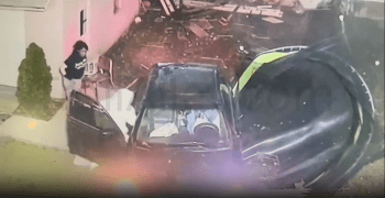 38 Year Old Man Crashed Into A Backyard After He Was Popped In The Back Of The Head By A 18 Year Girl He Had In His Car!