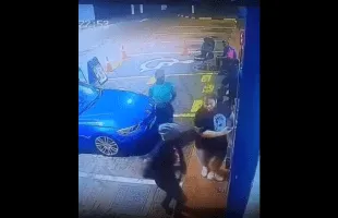 Dude Chose The Wrong Night To Go To A ATM In His BMW!