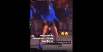 Girl Stained Pad Falls Out During Dance Performance!
