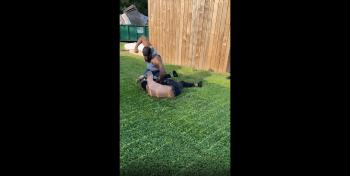 Dude Gets Punched After He Tried To Touch A Guy When He Running A Fade With A Opp!