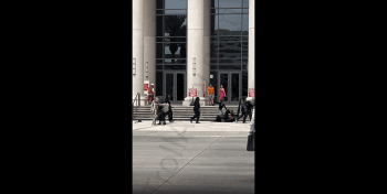 Group Of Women Goes At It In Front Of The Court House After Leaving Court!