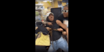 Girl Protects Her Sister From Another Girl That Tried TO Violate Her In Store For Talking Crazy!