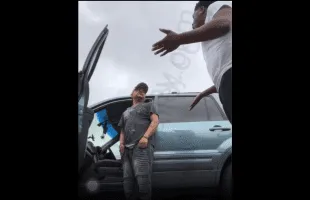 Mexican Guy Gets The Brakes Beat Off Him After He Denied Not Having Money For Hitting Another Guy Car!