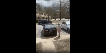 Girl Gets Mad And Throws Another Girl Pet Dog In The Trash After She Didn’t Want To Come Out Her House And Catch A Fade!