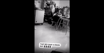 Student Smacks Teacher Multiple Times And Tells Him To Get Back To Teaching!