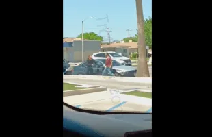 Black Man Saves White Woman From Her Toxic Boyfriend After He Seen Him Putting Hands On Her During A Argument!