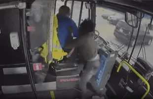 Public Bus Crashed After A Guy Attacked Bus Driver For Refusing To Let Him Off The Bus