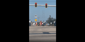 Two Family’s Caught In Traffic Going At It!