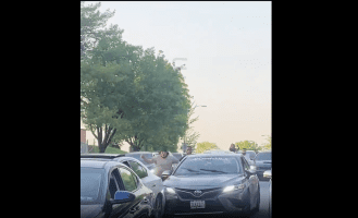 Bro Tried His Best To Get Away From People That Was Chasing Him On Feet In His Car But Failed Because Of The High Volume Of Traffic