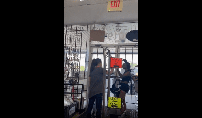 Store Owner Hugs Thief After She Got Locked In The Store For Stealing!