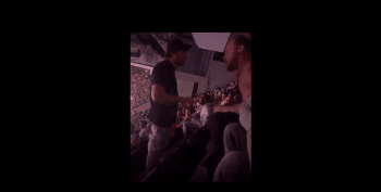 Dude Got Hit So Hard He Flipped To Different Rows Of Seats