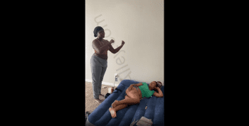 Girl Brung Her Kids To Break Into Another Girl House And Commit A Crime On Her While She Was Laying On A Air Mattress