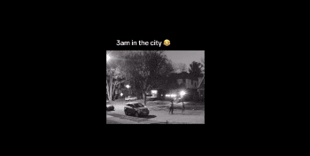 Woman Caught This Happening Outside Her House At 3Am