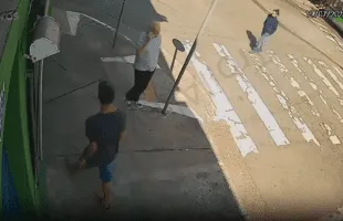 Karma Came Quick: Thief Tried To Run Off With A Elderly Man Phone And Gets Ran Over By A Bus
