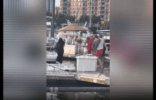 Attempted Murder Caught On Camera After Woman Fell In The Lake During Altercation