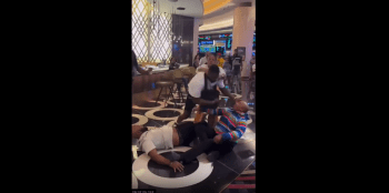 Security Was Scared: Dude Put 2 Uncles To Sleep After They Tried To Jump Him At MGM Casino.