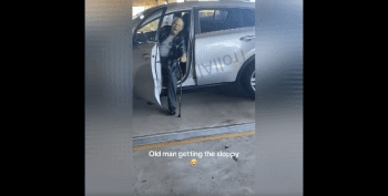 Dude Tried To Hide After He Was Caught Topping Off A Older Man