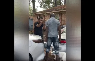 He Went From Catching A Fade With A Guy To Throwing A Fade With His Dog