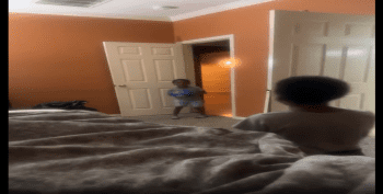 Mother Records Her Small Sons Getting Into A Scuff While Throwing The Ball