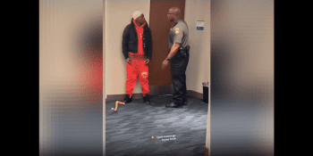 Police At Court Was Not Playing With This Guy After He Kept Talking Crazy In His Face