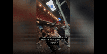 Woman Randomly Puts Her Hands On A Man At The Bar Because She Was Mad That She Worked For The Navy
